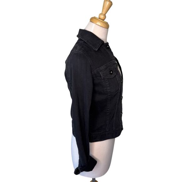 AG Adriano Goldschmied Robyn Slim Denim Jean Jacket Black Size XS - Picture 3 of 9